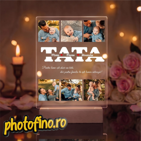 Lampă Led Lemn - lampa led tata