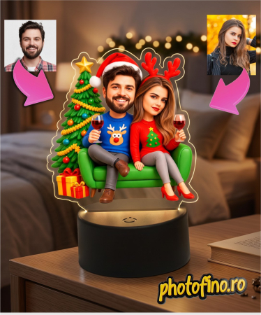 Lampă LED Personalizată - lampa led crăciun
