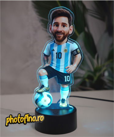 Lampă LED Personalizată - lampa led messi