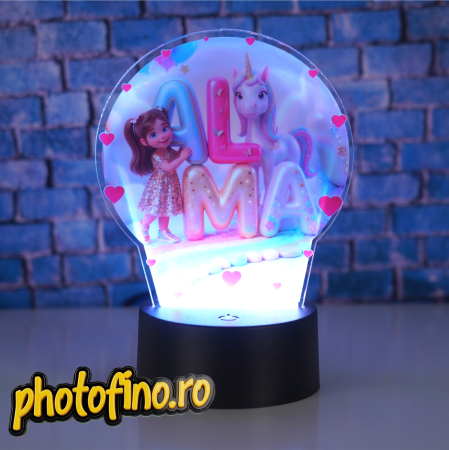 Lampă LED Personalizată - lampa led