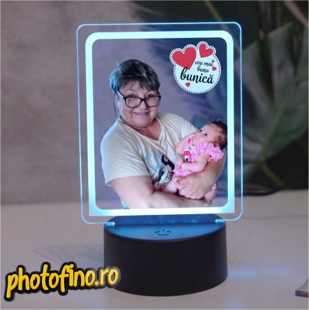 Lampă LED Personalizată - lampa led bunica