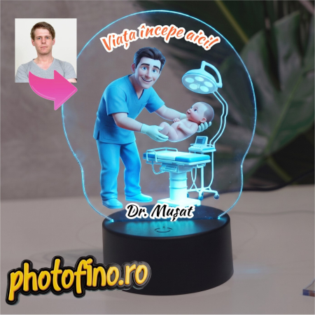Lampă LED Personalizată - lampa led