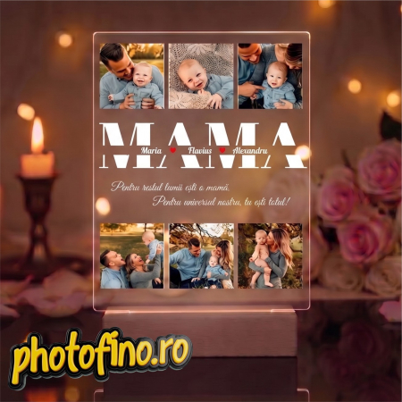 Lampă Led Lemn - lampa led mama