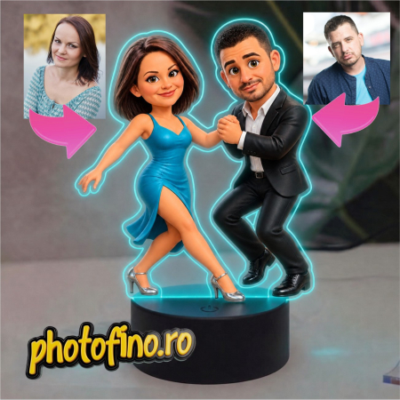 Lampă LED Personalizată - lampa led dansatori