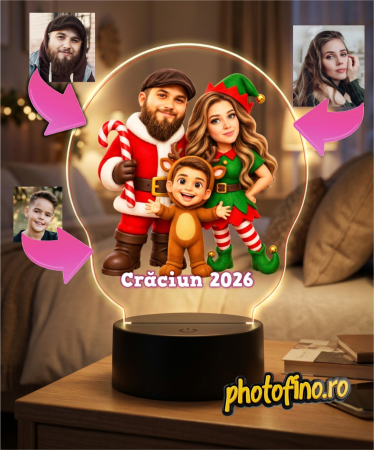 Lampă LED Personalizată - lampa led crăciun