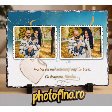 Căni și Ardezie personalizate - placa ardezie