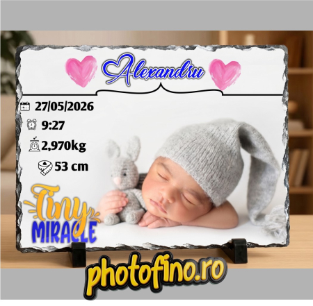 Căni și Ardezie personalizate - placa ardezie