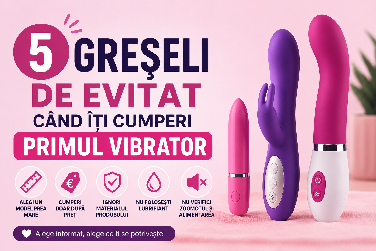 Top 5 greșeli când cumperi primul vibrator