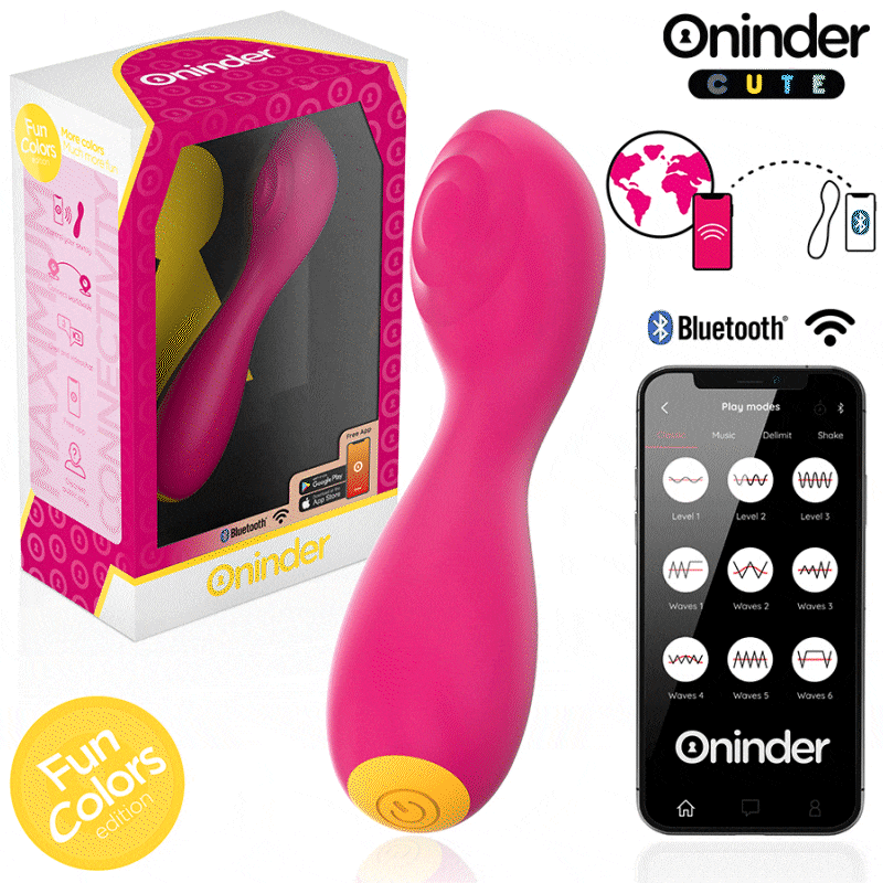 Vibratoare - Vibrator G-Spot Love Buddy cu cap lat de 5 cm, vibrații și pulsații tip tapping, control prin aplicație de oriunde, USB-C, 22,5 cm