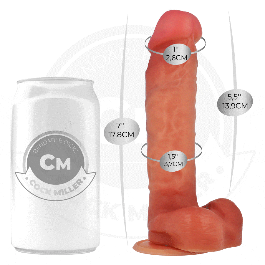 Dildo hiperrealist articulabil Cock Miller 17,8 cm [2]