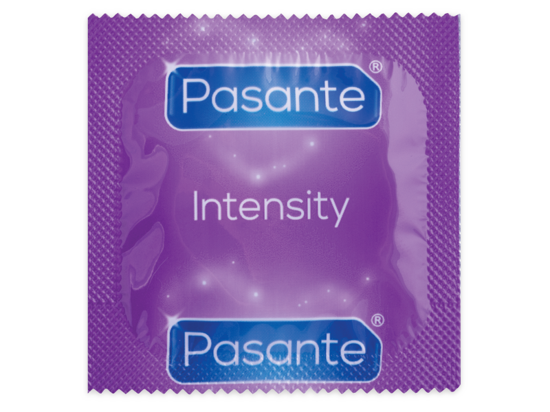 Prezervative Pasante Points & Stripes Intensity 12 bucăți – Cu Puncte și Striații, Latex Natural, 52 mm [1]