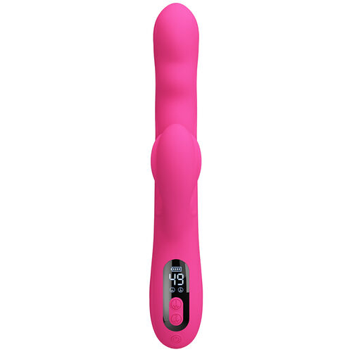 Vibrator Pretty Love Winters cu Display LED și Stimulare Dublă, Roz [5]