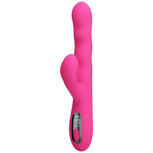 Vibrator Pretty Love Winters cu Display LED și Stimulare Dublă, Roz [6]
