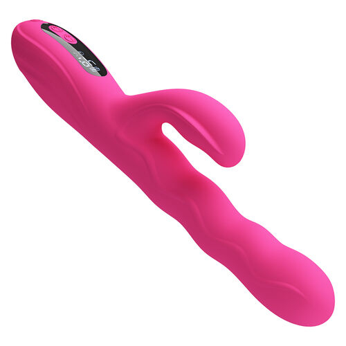 Vibrator Pretty Love Winters cu Display LED și Stimulare Dublă, Roz [3]