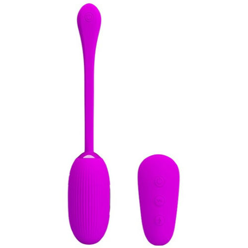 Aparat de masaj Pretty Love, stimulare electrica, silicon, mov [2]