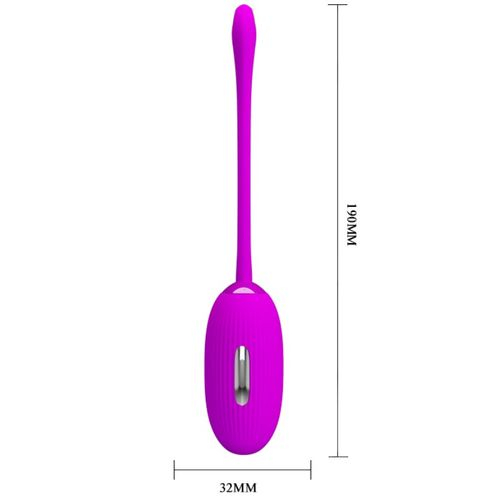 Aparat de masaj Pretty Love, stimulare electrica, silicon, mov [4]