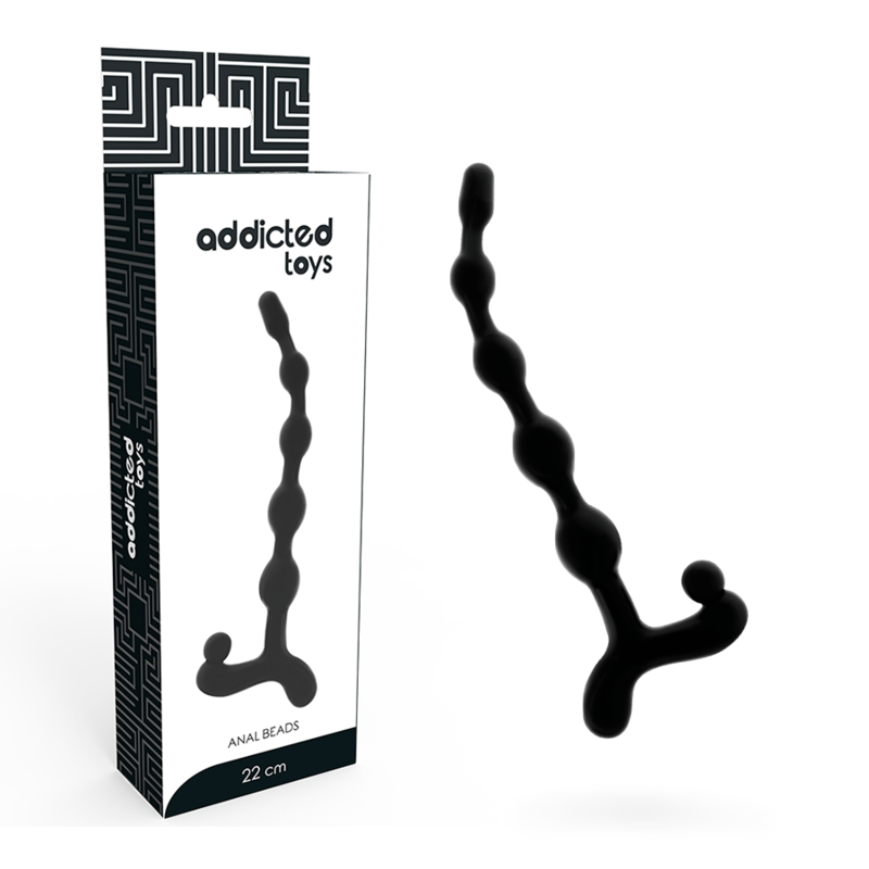 Bile anale Addicted Toys negre – 5 bile, 22 cm [3]
