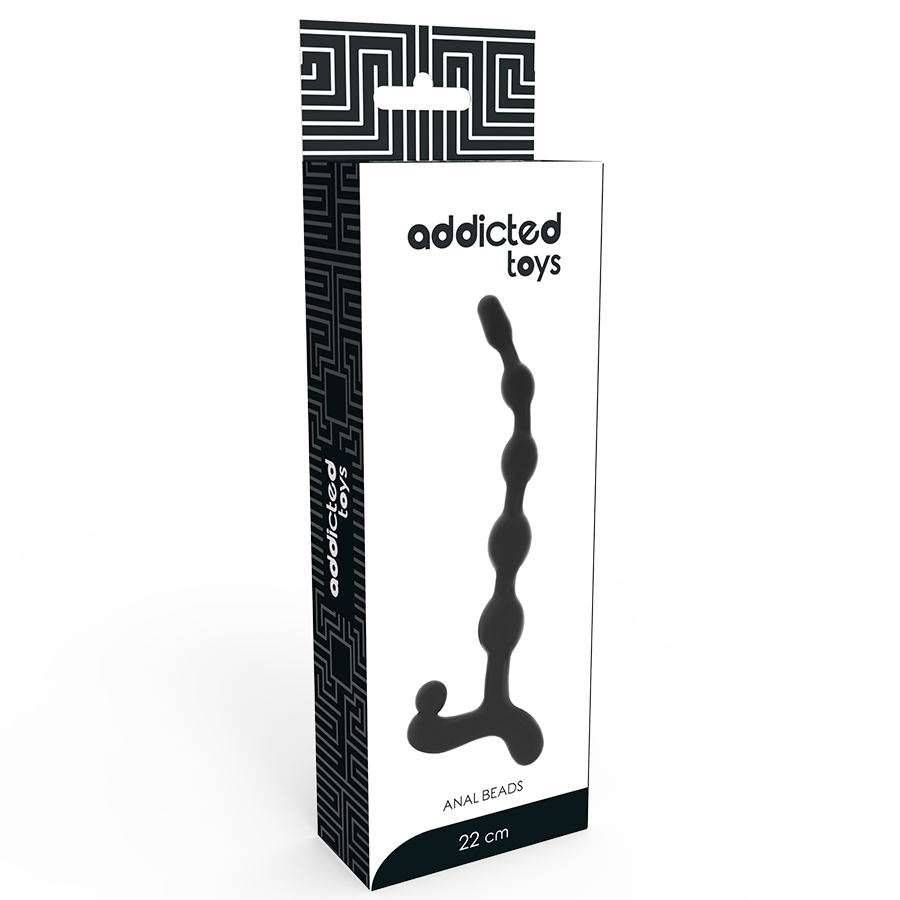 Bile anale Addicted Toys negre – 5 bile, 22 cm [4]