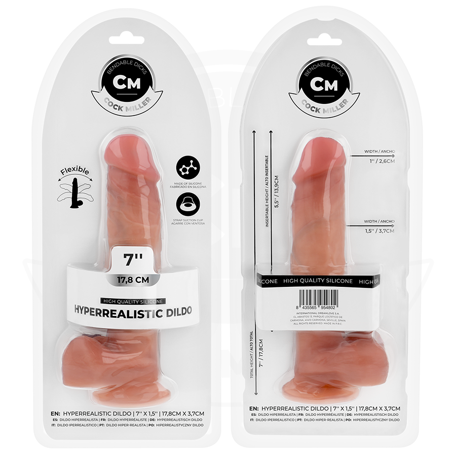 Dildo hiperrealist articulabil Cock Miller 17,8 cm [9]
