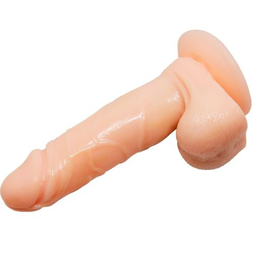 Dildo Realist cu Ventuza Baile Dreamlove Prime, Silicon Natural, Textura Piele, Hipolaergenic, Roz [2]