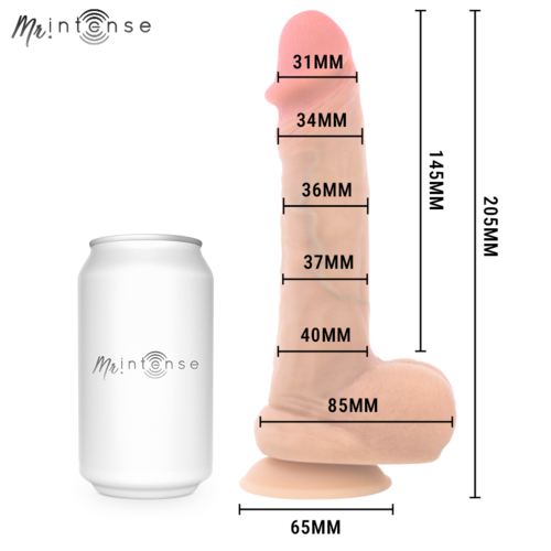 Dildo Realist MR INTENSE Danny din Silicon cu Funcție de Ejaculare și Ventuză, 20,5 cm [4]