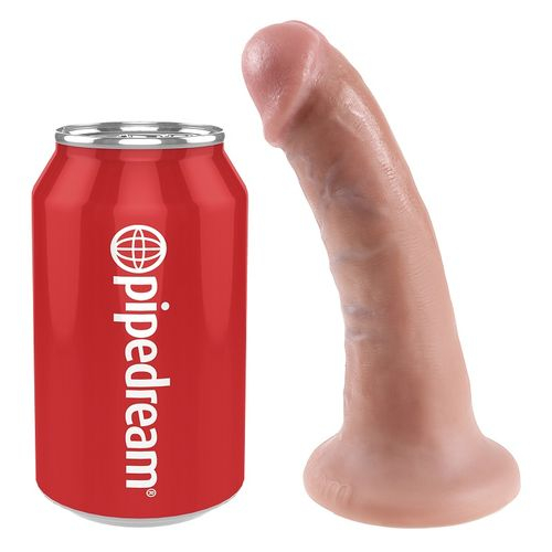 Dildo realist KING COCK 6 inch cu ventuză, culoarea pielii [2]