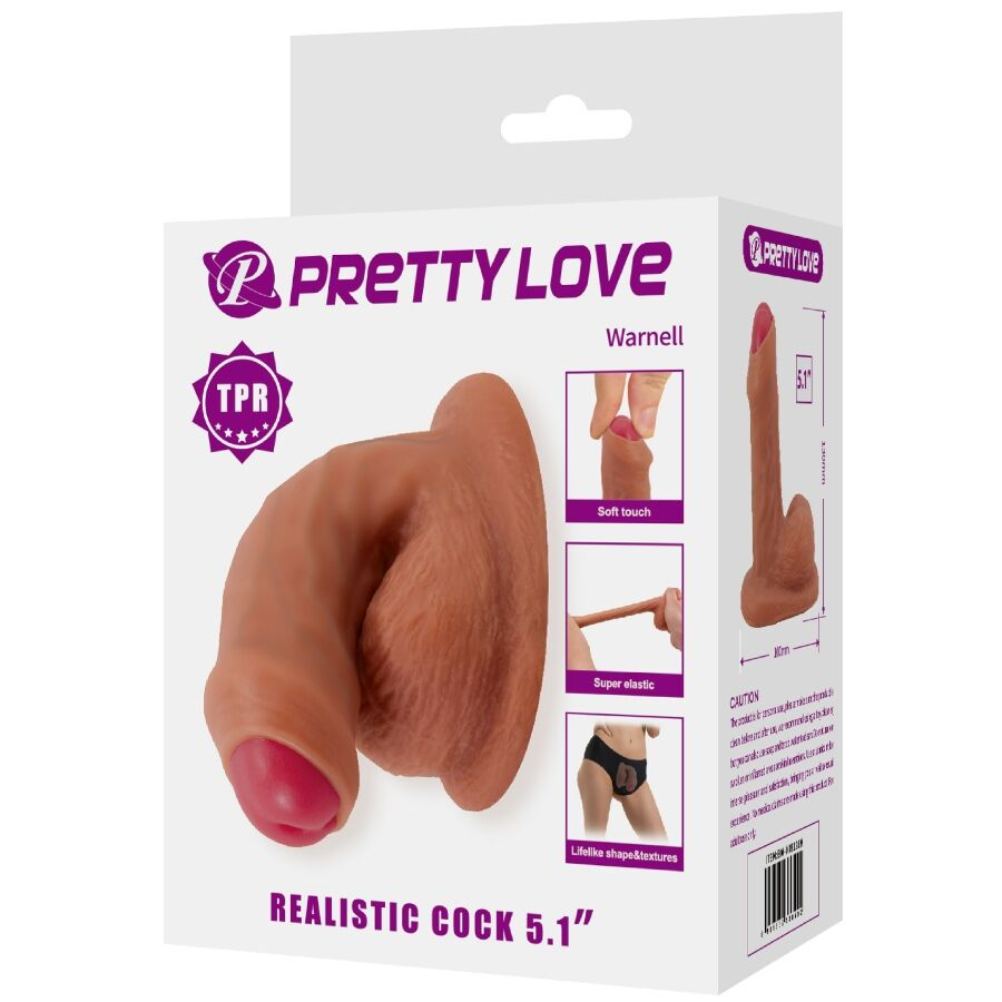 Dildo ultra-realist cu ventuză Pretty Love Warnell 9,5 cm [10]