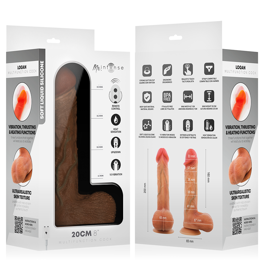 Dildo vibrator cu încălzire Mr. Intense Logan 20 cm [11]
