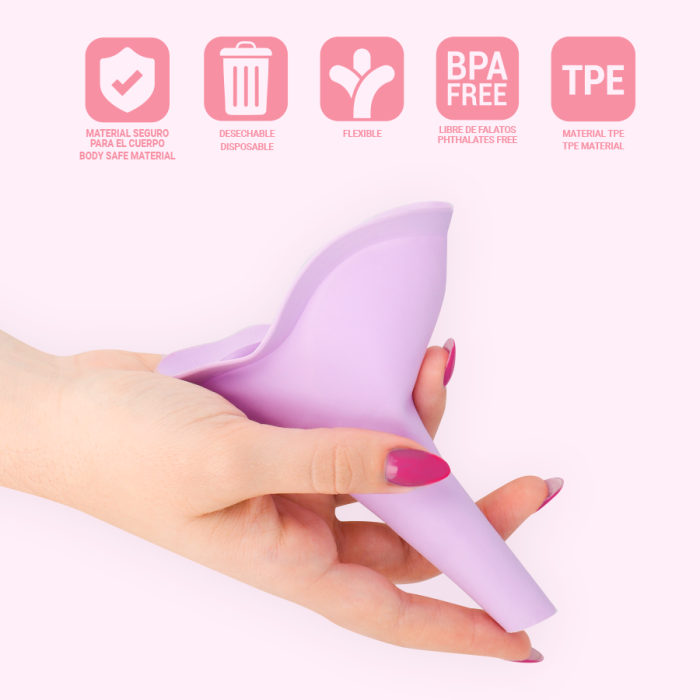 Dispozitiv Urinare Portabil Unisex Kibi Intimichic, De Unica Folosinta, Capacitate 600 ml, Absorbant cu Gelificare Rapida, Set 1 bucata [5]