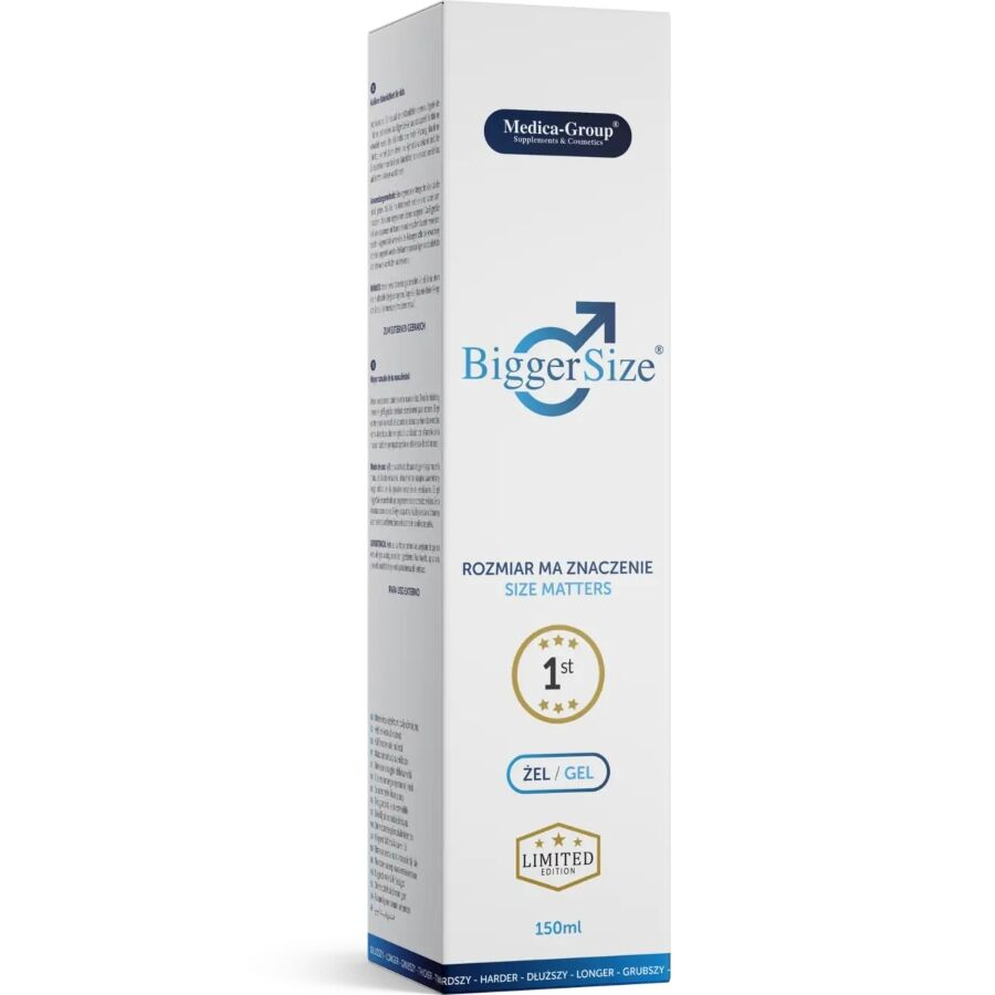Gel Bigger Size pentru Bărbați, Efect de Volum și Susținerea Erecției, 150 ml [3]