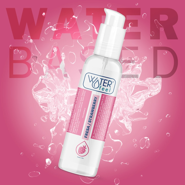 Gel lubrifiant, WATERFEEL 175 ml, pe baza de apa, compatibil cu prezervative, cu aroma de capsuni [4]