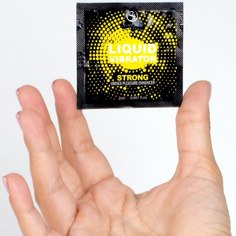 Gel Stimulator Liquid Vibrator Strong Secretplay, Efect Intens de Vibratii Lichide, Unisex, Doza Unica 2 ml [3]