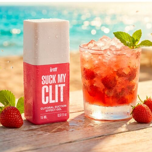 Gel Stimulator INTT Suck My Clit Wild Strawberry, 15 ml [6]