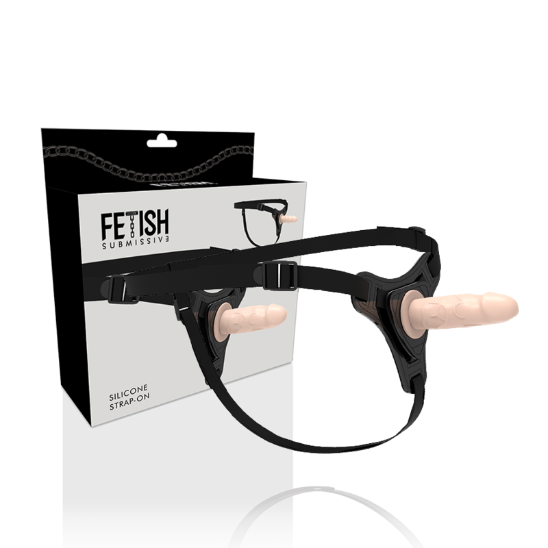 Ham strap-on Submissive reglabil cu dildo realist din silicon, 12,5 cm [3]