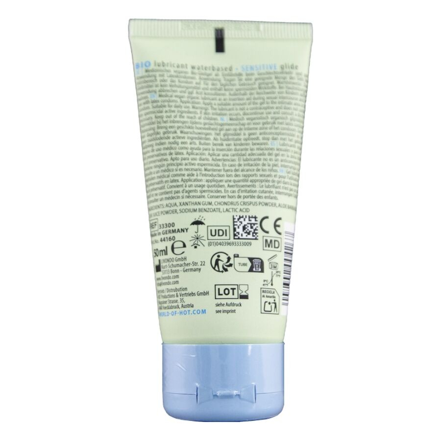 HOT BIO Sensitive – Lubrifiant intim BIO pe bază de apă pentru piele sensibilă, 50 ml [2]