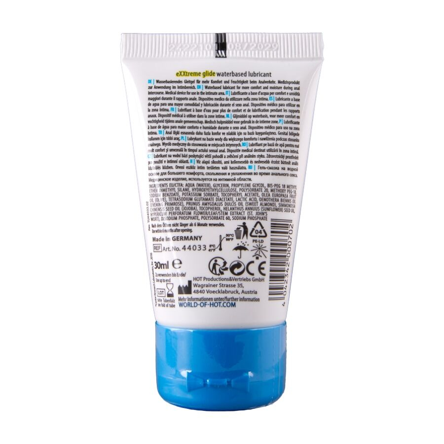 HOT eXXtreme Glide – Lubrifiant intim pe bază de apă cu Comfort Oil a+, 30 ml [2]