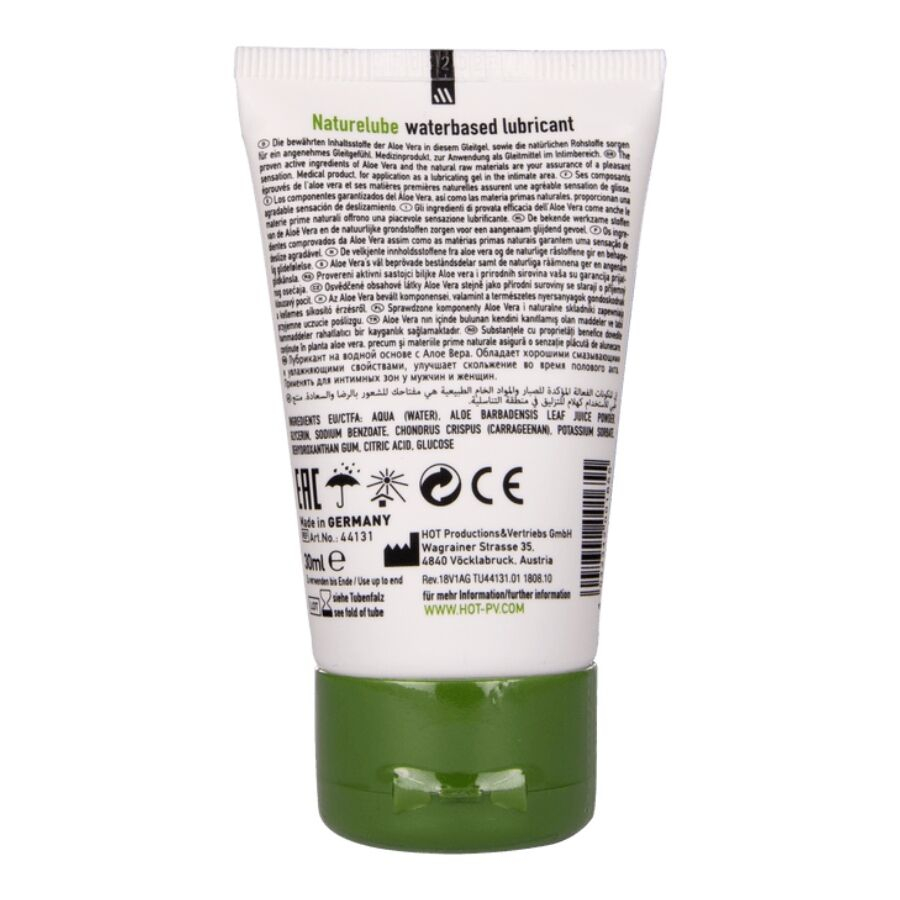 HOT Nature Lube – Lubrifiant intim pe bază de apă cu Aloe Vera, 30 ml [2]