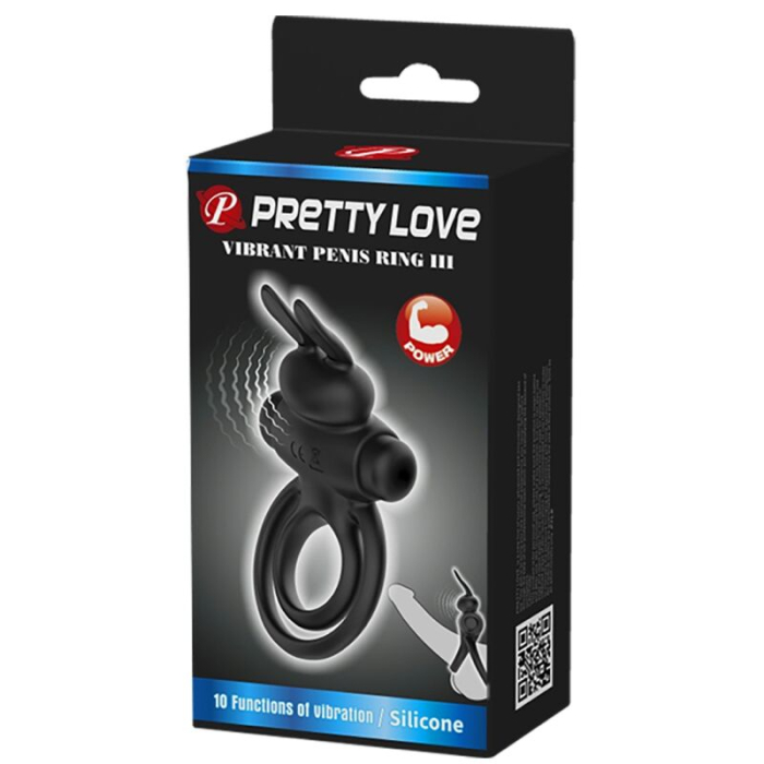 Inel Erectil Vibrator Pretty Love, Silicon, Stimulare, 2.5x3.8cm [9]