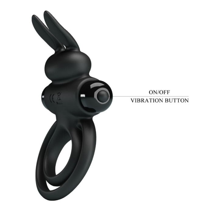 Inel Erectil Vibrator Pretty Love, Silicon, Stimulare, 2.5x3.8cm [7]