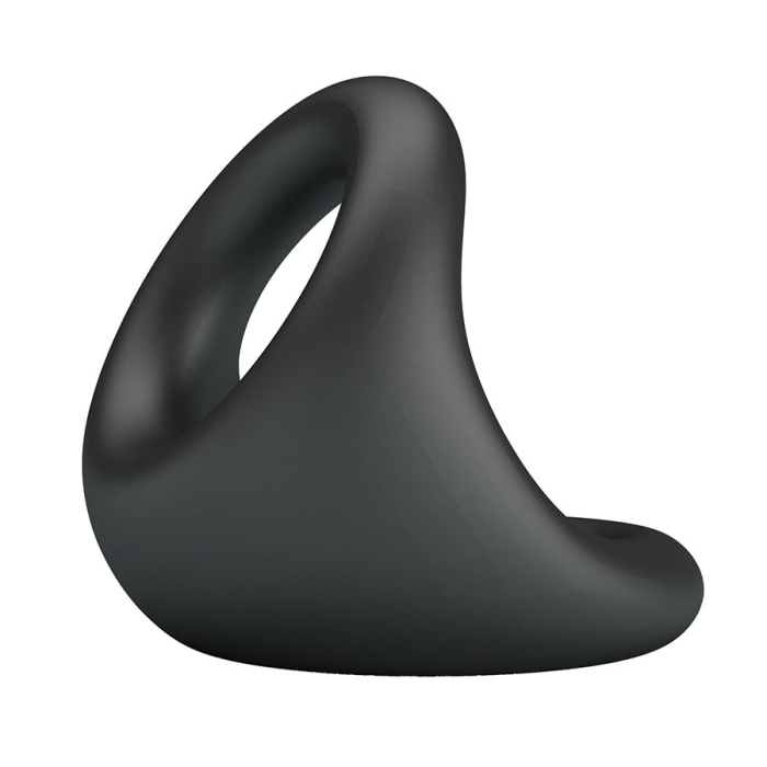 Inel intim Crazy Bull Nestor, silicon elastic, ergonomic, reutilizabil, pentru confort si sustinere, negru [3]