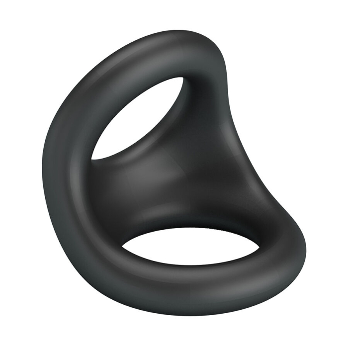 Inel intim Crazy Bull Nestor, silicon elastic, ergonomic, reutilizabil, pentru confort si sustinere, negru [5]