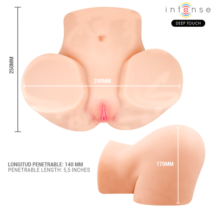 INTENSE DEEP TOUCH – Masturbator vaginal Ginger, cu suctiune, incalzire, vibratii si efecte vocale interactive, cu telecomanda, 5, 3 kg [5]