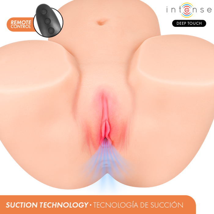 INTENSE DEEP TOUCH – Masturbator vaginal Ginger, cu suctiune, incalzire, vibratii si efecte vocale interactive, cu telecomanda, 5, 3 kg [2]
