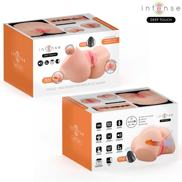 INTENSE DEEP TOUCH – Masturbator vaginal Nicole, cu suctiune, incalzire, vibratii si efecte vocale, cu telecomanda, 5, 3 kg [4]