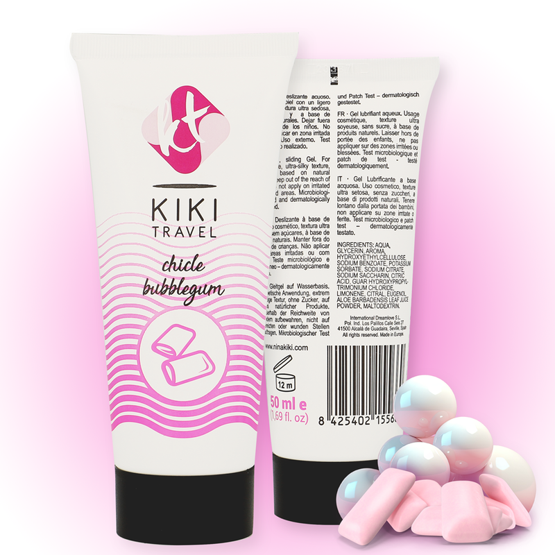Lubrifiant comestibil Bubblegum cu aromă de gumă de mestecat, pe bază de apă, 50 ml [2]