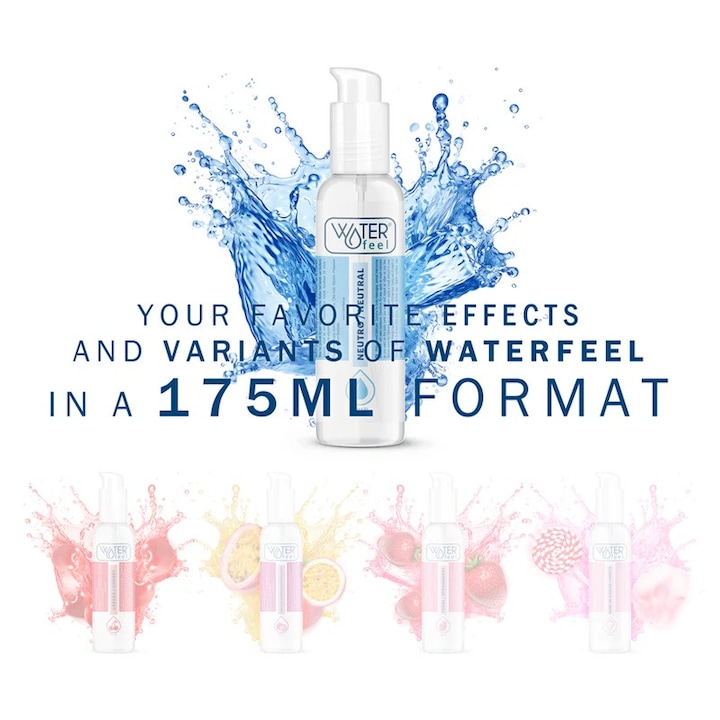Lubrifiant pe baza de apa Waterfeel, 175 ml, transparent, pentru masaj si utilizare cu prezervative latex [2]
