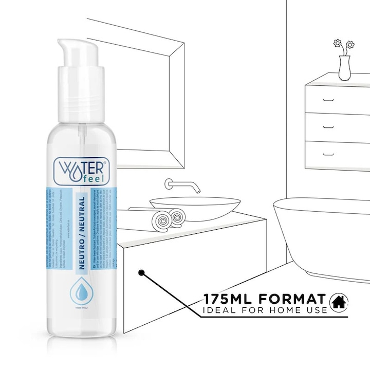 Lubrifiant pe baza de apa Waterfeel, 175 ml, transparent, pentru masaj si utilizare cu prezervative latex [5]