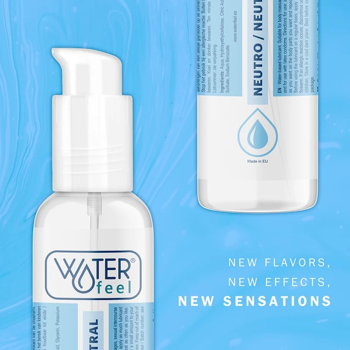 Lubrifiant pe baza de apa Waterfeel, 175 ml, transparent, pentru masaj si utilizare cu prezervative latex [6]