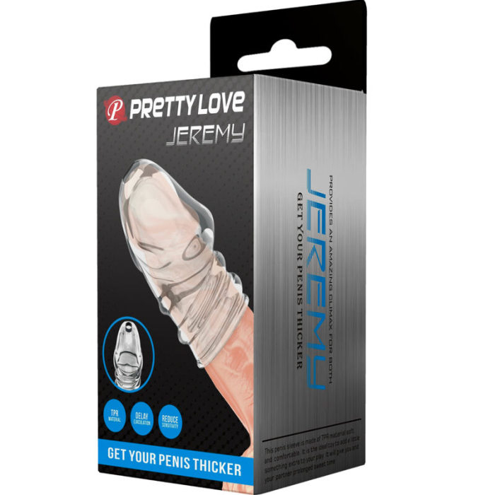 Manson penis, Pretty Love, transparent, material TPR, 90x50x45mm [9]