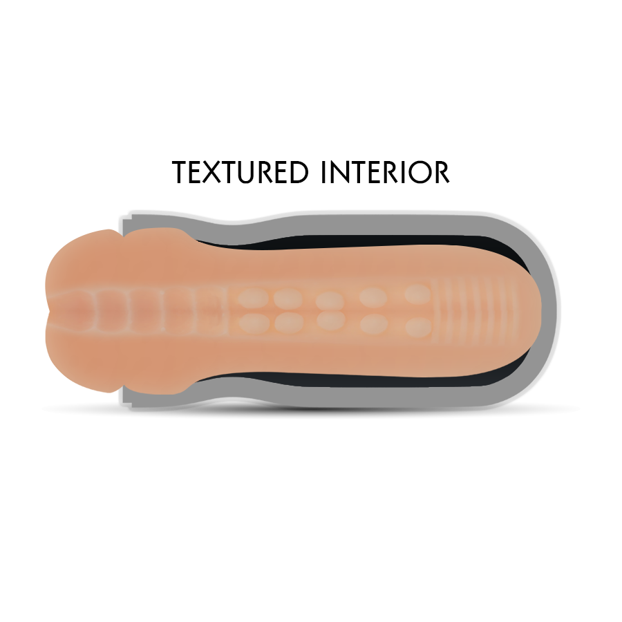 Masturbator masculin Mouth Power cu gură realistă și interior texturat, 19,5 cm [6]